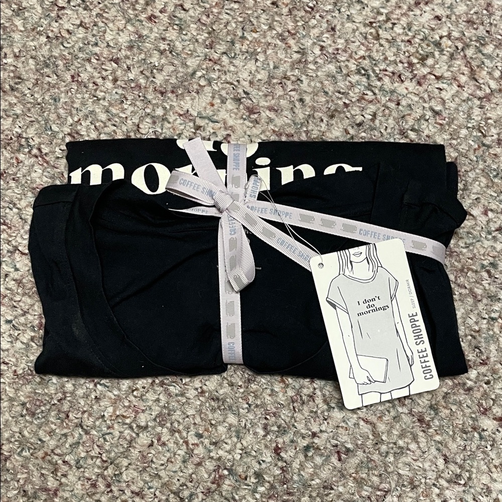 I don’t do mornings Black nightie